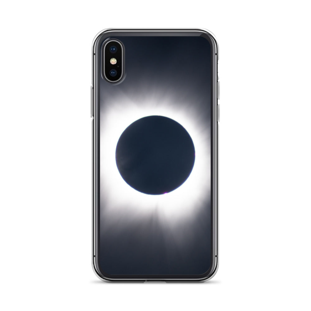 iPhone Clear Phone Case of 2024 Solar Eclipse Totality - Protect Your iPhone with Celestial Elegance 🌞🌑