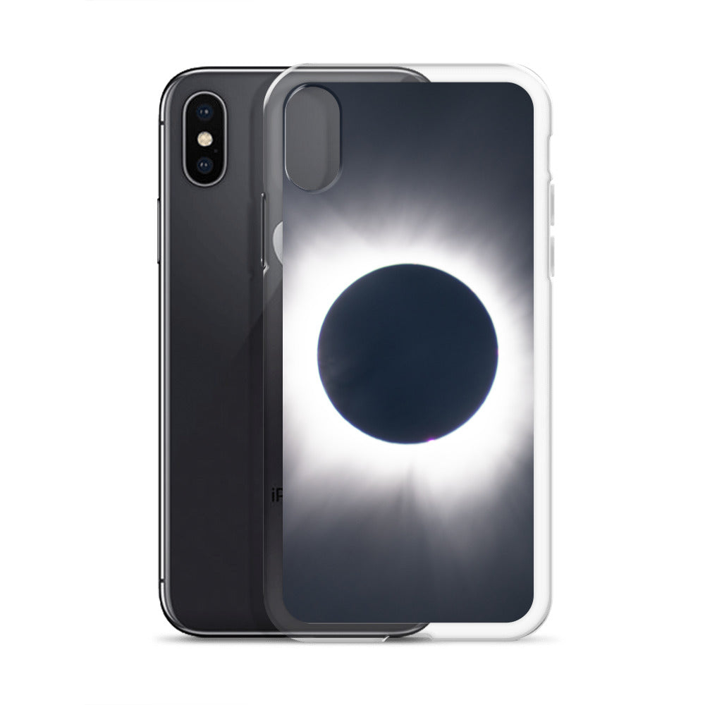 iPhone Clear Phone Case of 2024 Solar Eclipse Totality - Protect Your iPhone with Celestial Elegance 🌞🌑