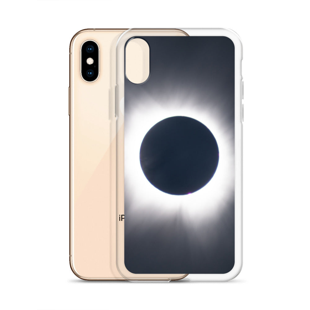 iPhone Clear Phone Case of 2024 Solar Eclipse Totality - Protect Your iPhone with Celestial Elegance 🌞🌑