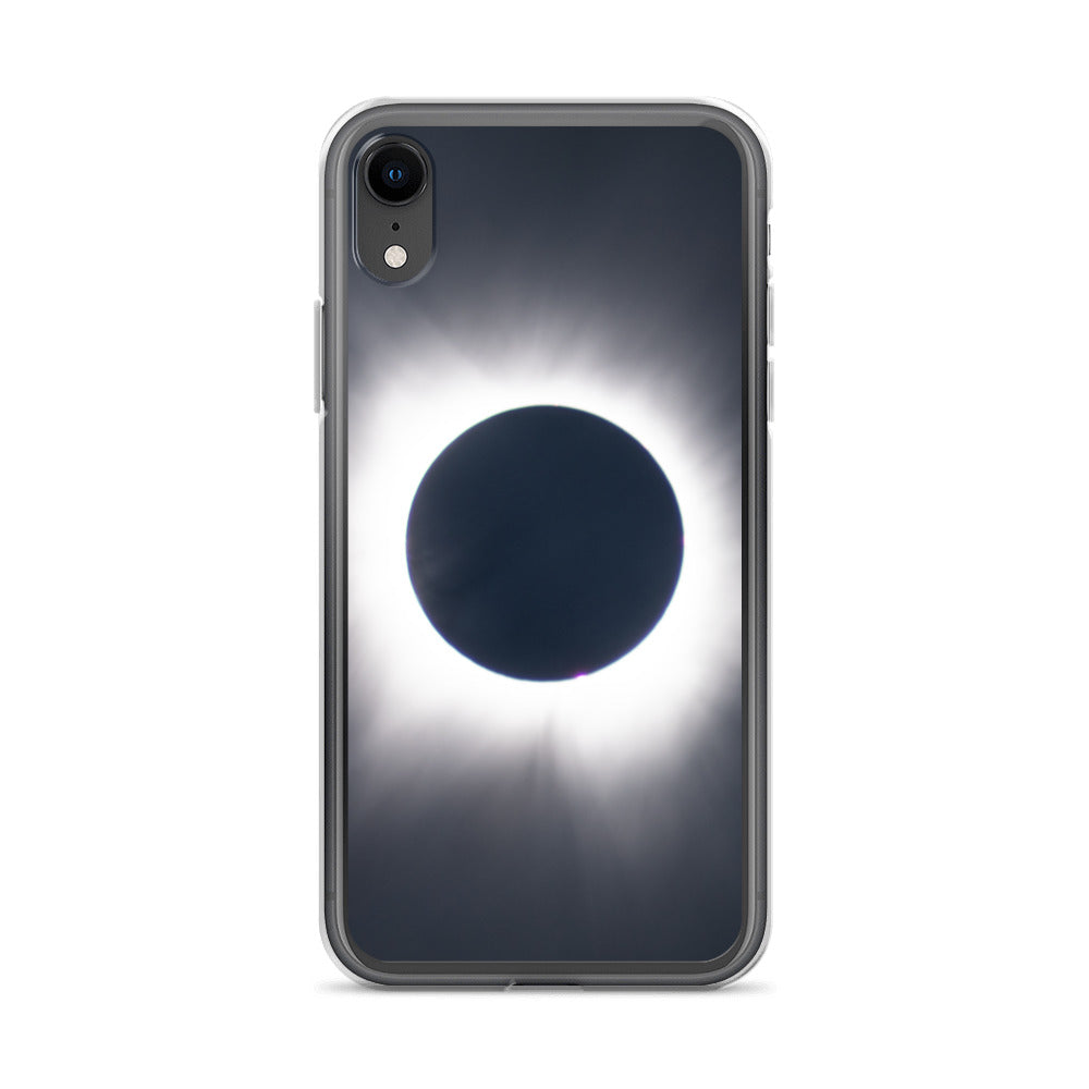 iPhone Clear Phone Case of 2024 Solar Eclipse Totality - Protect Your iPhone with Celestial Elegance 🌞🌑
