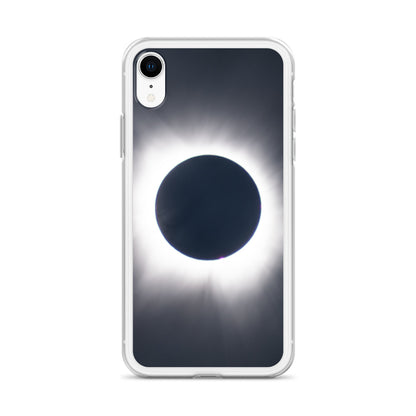 iPhone Clear Phone Case of 2024 Solar Eclipse Totality - Protect Your iPhone with Celestial Elegance 🌞🌑