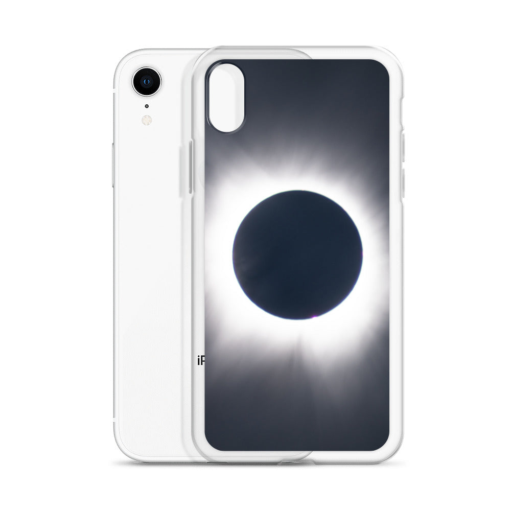 iPhone Clear Phone Case of 2024 Solar Eclipse Totality - Protect Your iPhone with Celestial Elegance 🌞🌑