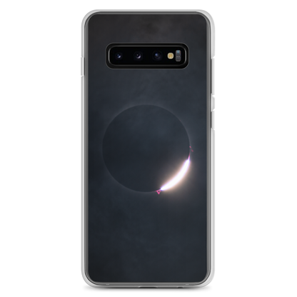 2024 Solar Eclipse Diamond Ring Samsung Clear Case - Protect Your Samsung Phone with Stellar Style 🌞🌙