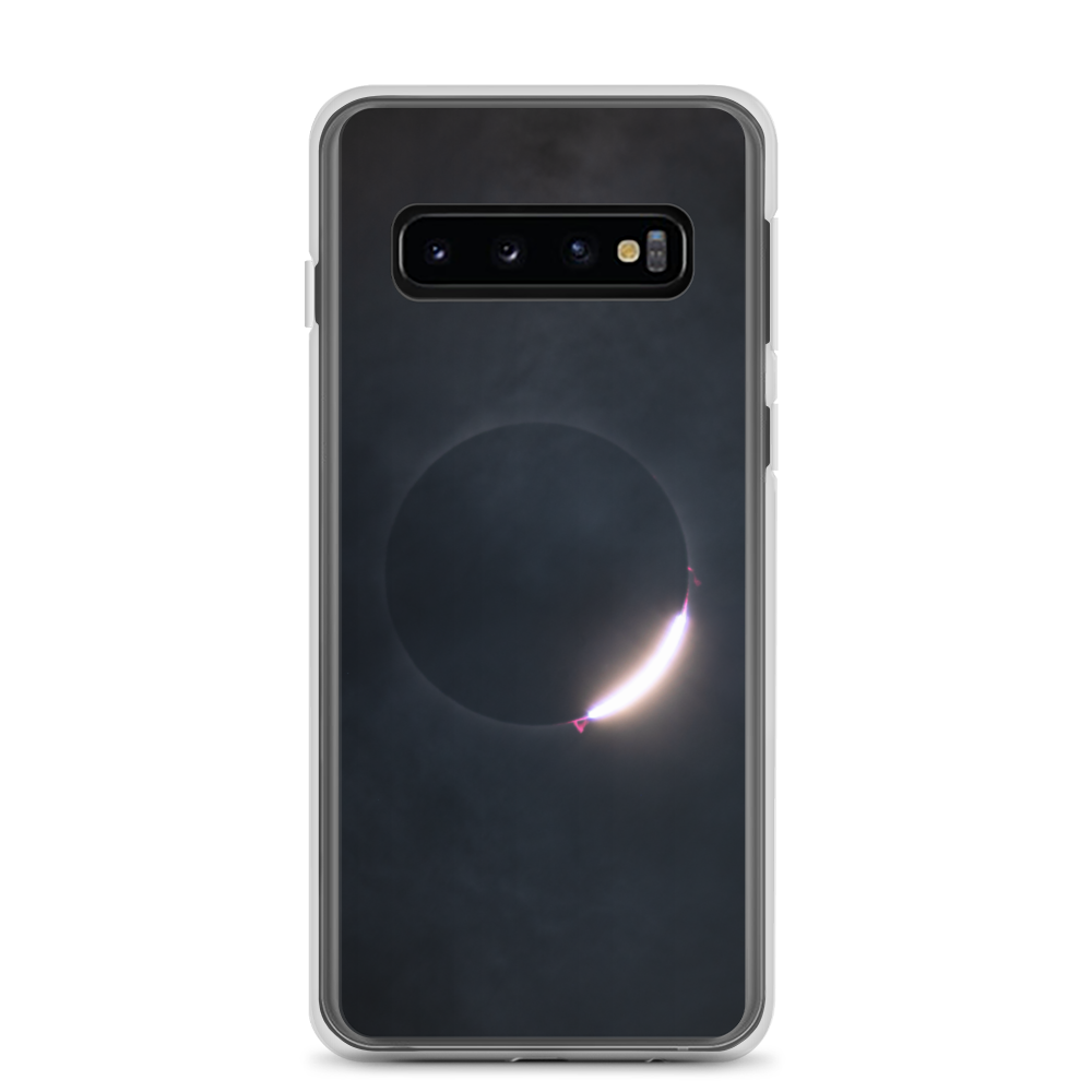 2024 Solar Eclipse Diamond Ring Samsung Clear Case - Protect Your Samsung Phone with Stellar Style 🌞🌙