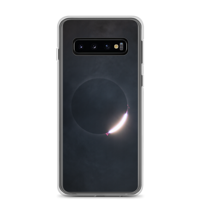2024 Solar Eclipse Diamond Ring Samsung Clear Case - Protect Your Samsung Phone with Stellar Style 🌞🌙