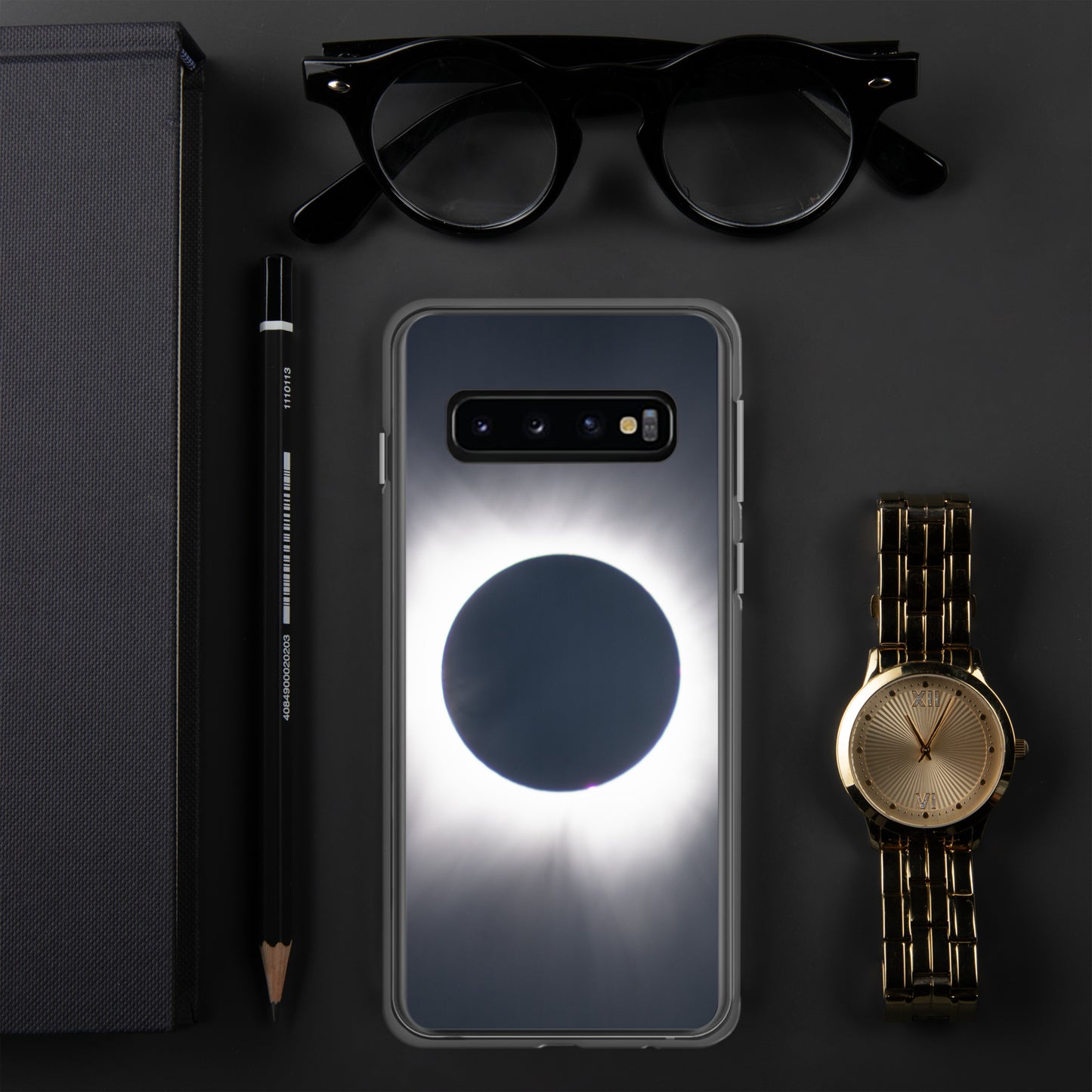 Samsung Phone Case of 2024 Solar Eclipse Totality - Protect Your Samsung Phone with Celestial TOTALITY! 🌞