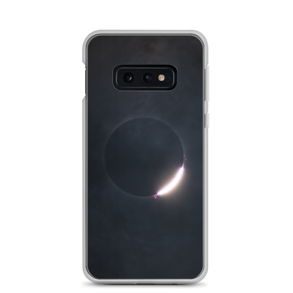2024 Solar Eclipse Diamond Ring Samsung Clear Case - Protect Your Samsung Phone with Stellar Style 🌞🌙