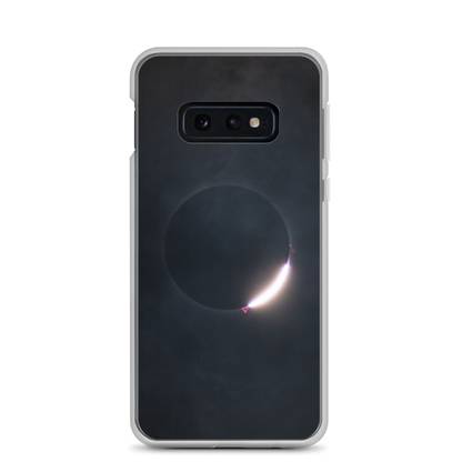 2024 Solar Eclipse Diamond Ring Samsung Clear Case - Protect Your Samsung Phone with Stellar Style 🌞🌙