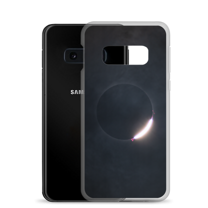 2024 Solar Eclipse Diamond Ring Samsung Clear Case - Protect Your Samsung Phone with Stellar Style 🌞🌙