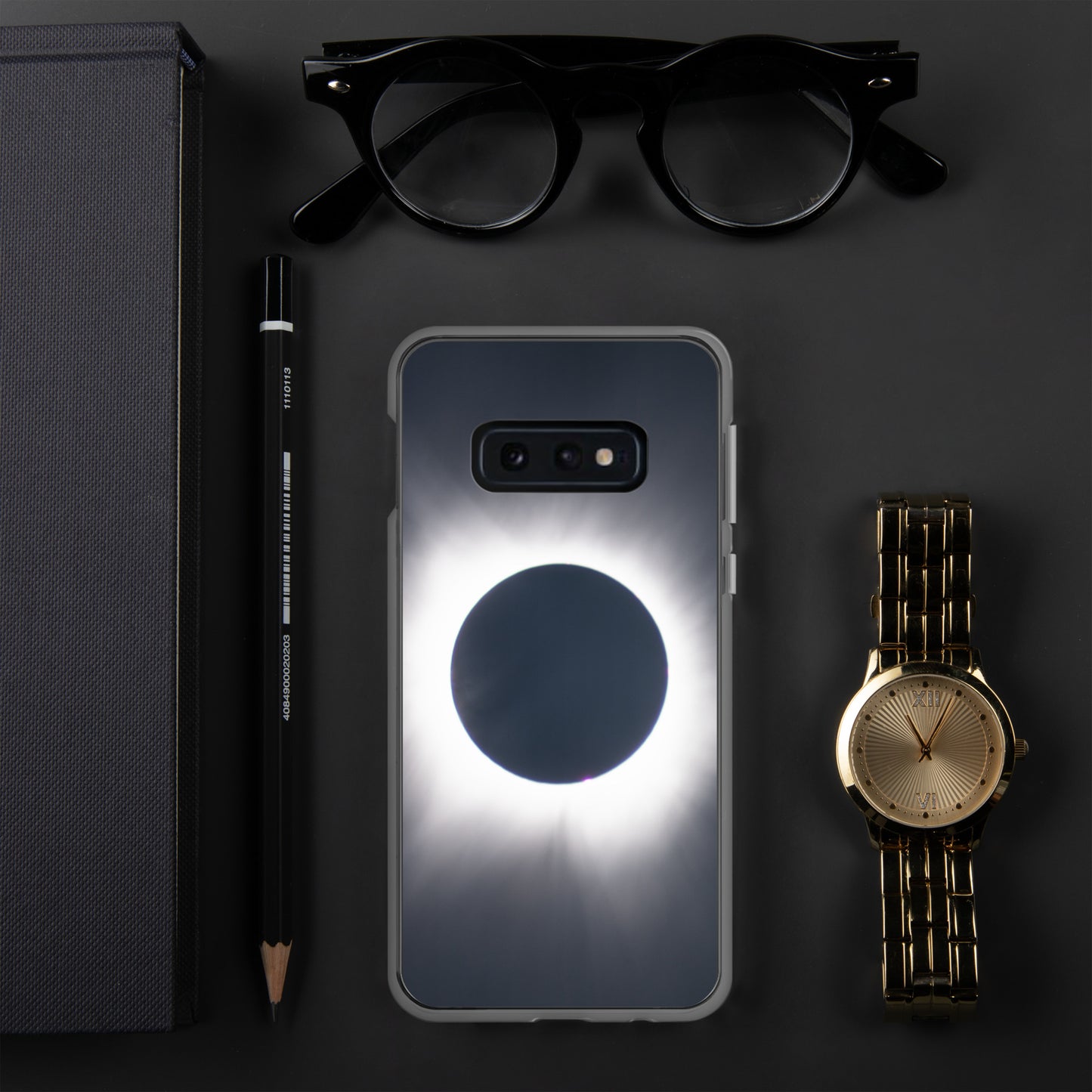 Samsung Phone Case of 2024 Solar Eclipse Totality - Protect Your Samsung Phone with Celestial TOTALITY! 🌞