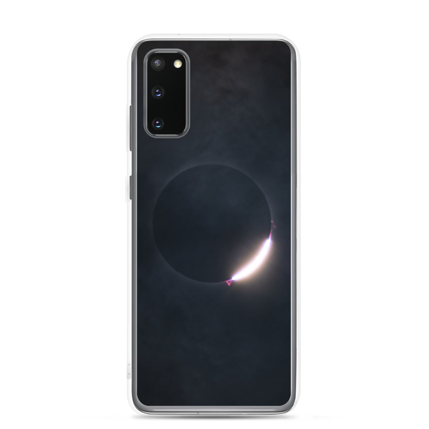2024 Solar Eclipse Diamond Ring Samsung Clear Case - Protect Your Samsung Phone with Stellar Style 🌞🌙