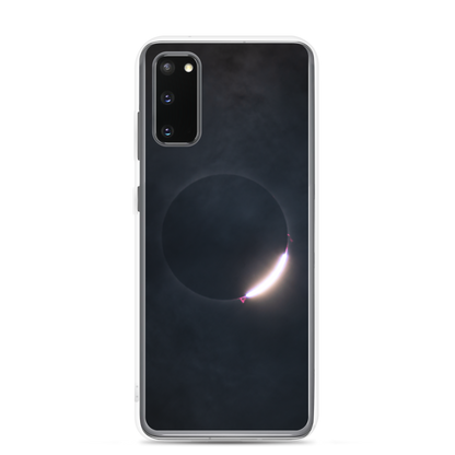 2024 Solar Eclipse Diamond Ring Samsung Clear Case - Protect Your Samsung Phone with Stellar Style 🌞🌙
