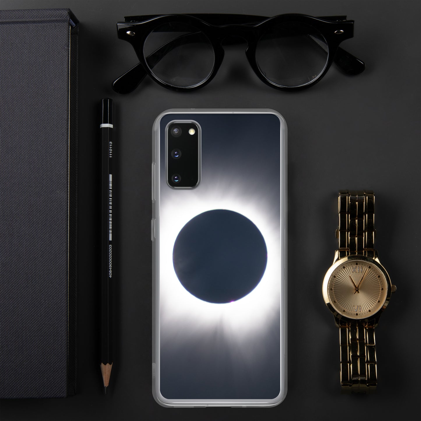 Samsung Phone Case of 2024 Solar Eclipse Totality - Protect Your Samsung Phone with Celestial TOTALITY! 🌞