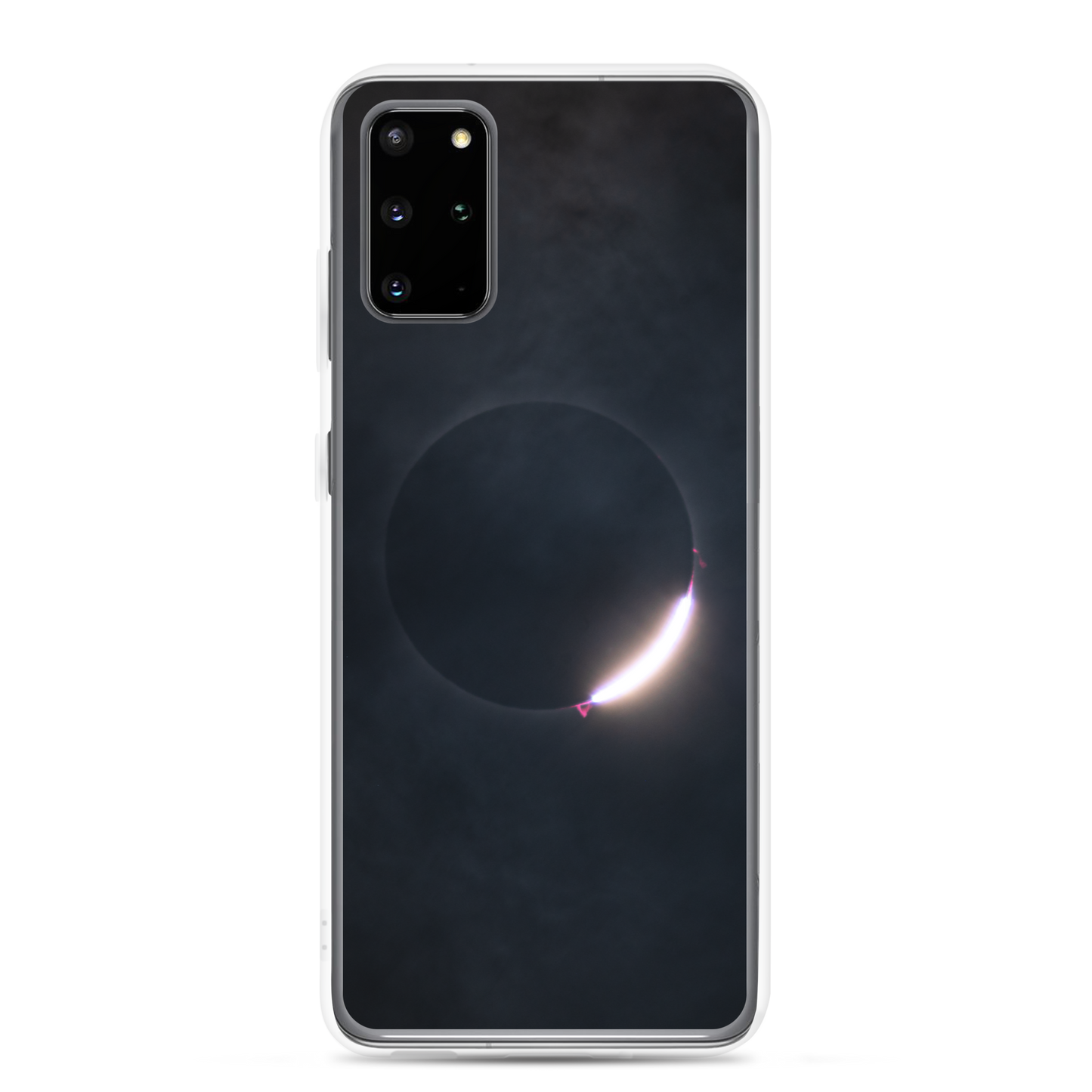 2024 Solar Eclipse Diamond Ring Samsung Clear Case - Protect Your Samsung Phone with Stellar Style 🌞🌙