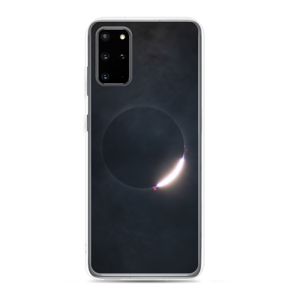 2024 Solar Eclipse Diamond Ring Samsung Clear Case - Protect Your Samsung Phone with Stellar Style 🌞🌙