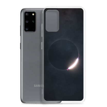 2024 Solar Eclipse Diamond Ring Samsung Clear Case - Protect Your Samsung Phone with Stellar Style 🌞🌙