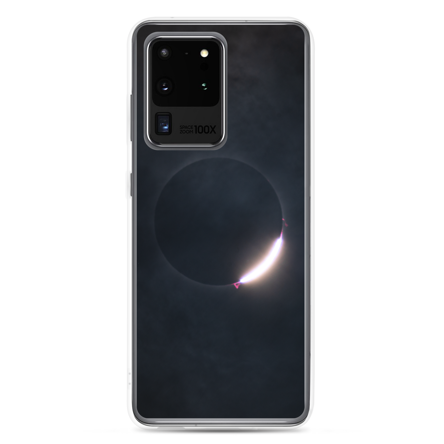 2024 Solar Eclipse Diamond Ring Samsung Clear Case - Protect Your Samsung Phone with Stellar Style 🌞🌙