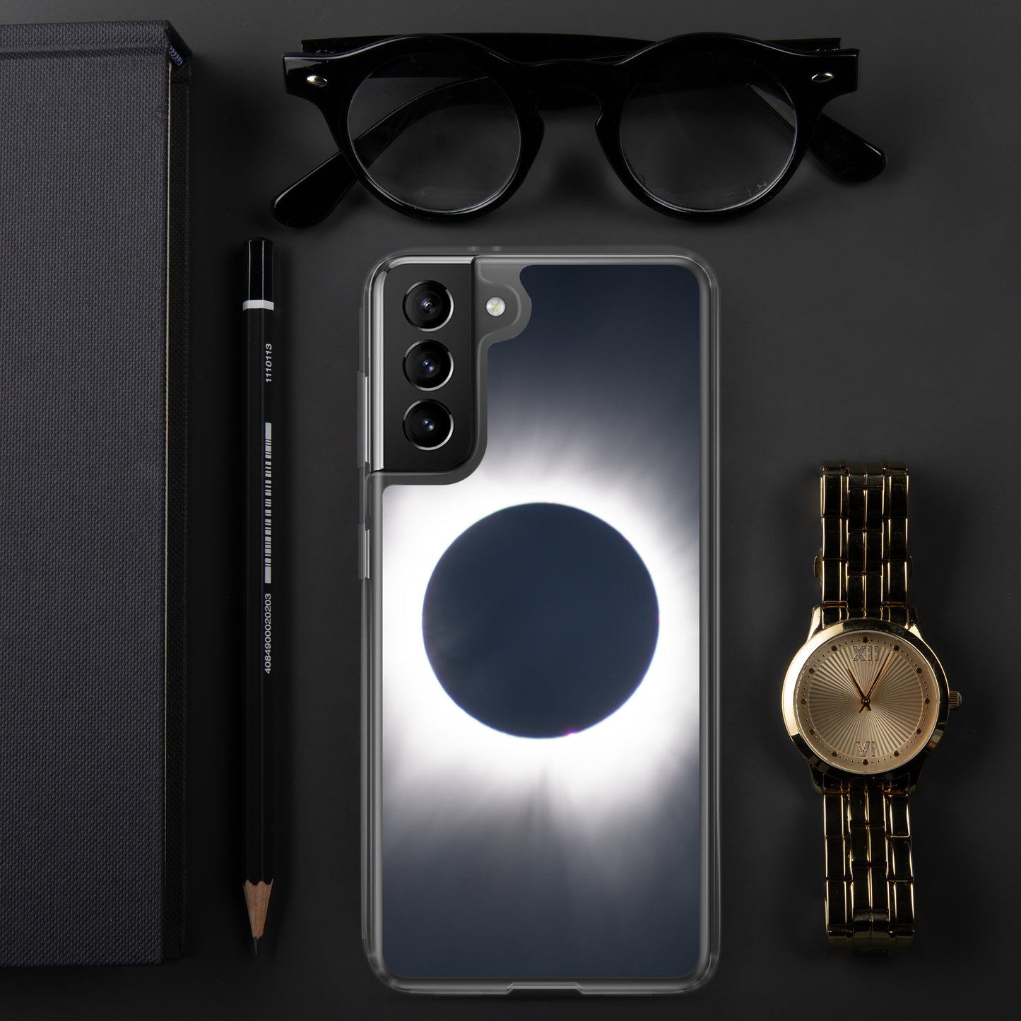 Samsung Phone Case of 2024 Solar Eclipse Totality - Protect Your Samsung Phone with Celestial TOTALITY! 🌞