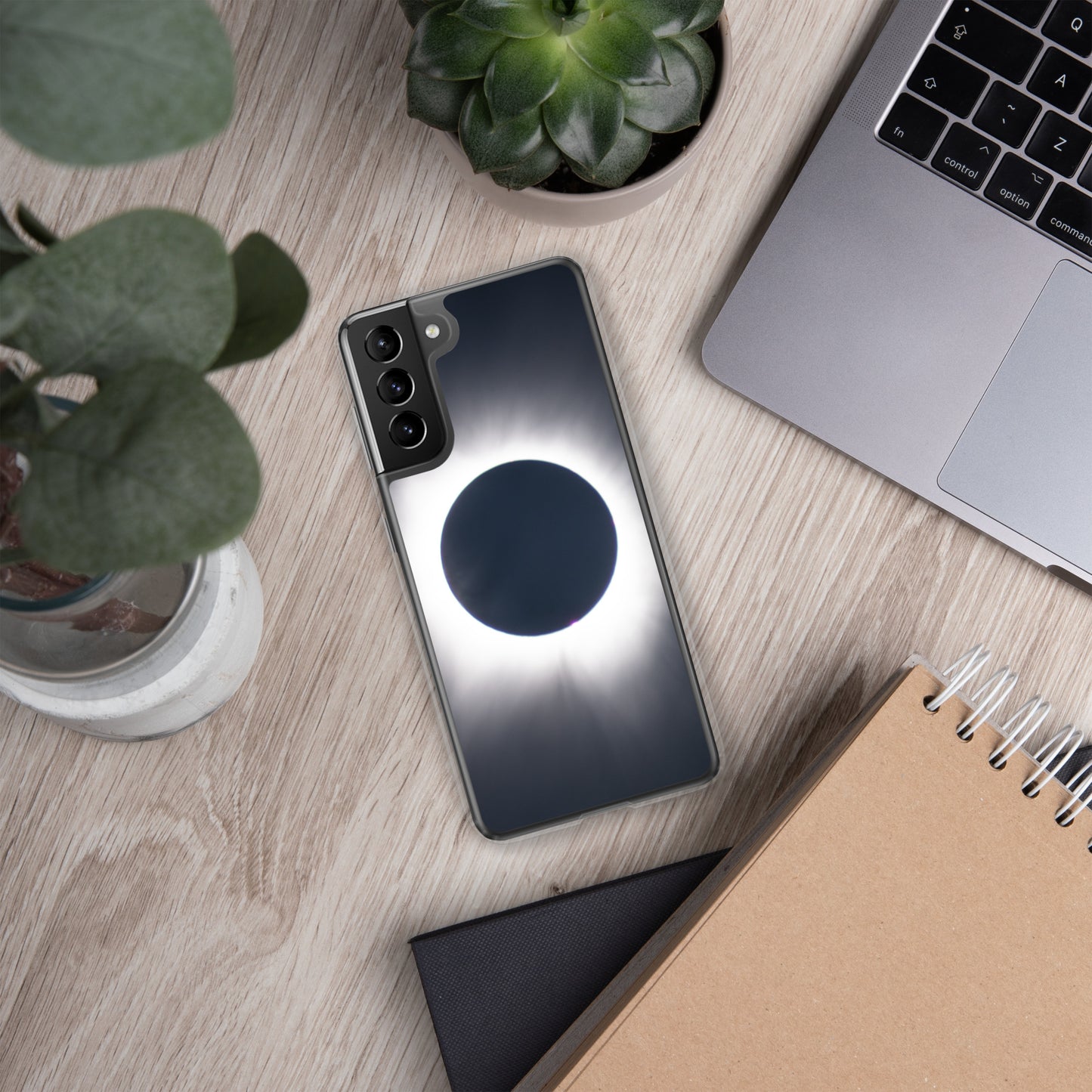 Samsung Phone Case of 2024 Solar Eclipse Totality - Protect Your Samsung Phone with Celestial TOTALITY! 🌞
