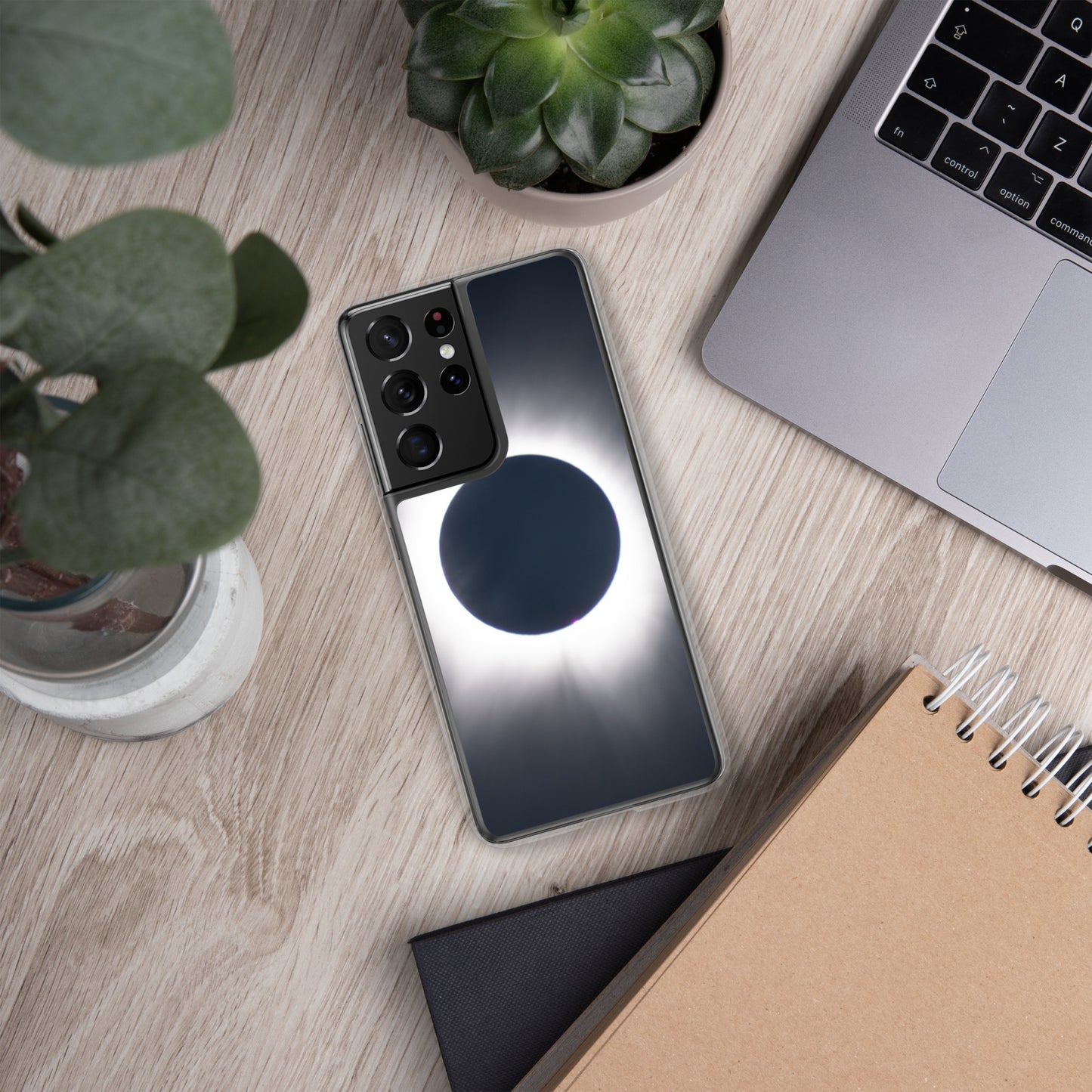 Samsung Phone Case of 2024 Solar Eclipse Totality - Protect Your Samsung Phone with Celestial TOTALITY! 🌞