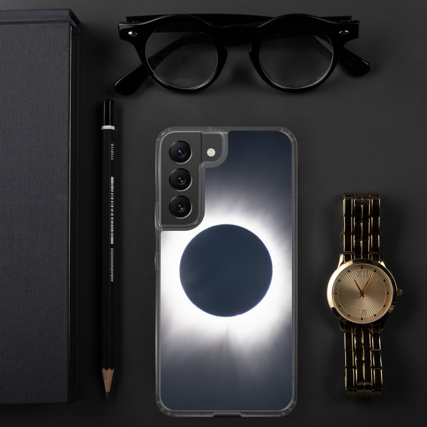 Samsung Phone Case of 2024 Solar Eclipse Totality - Protect Your Samsung Phone with Celestial TOTALITY! 🌞