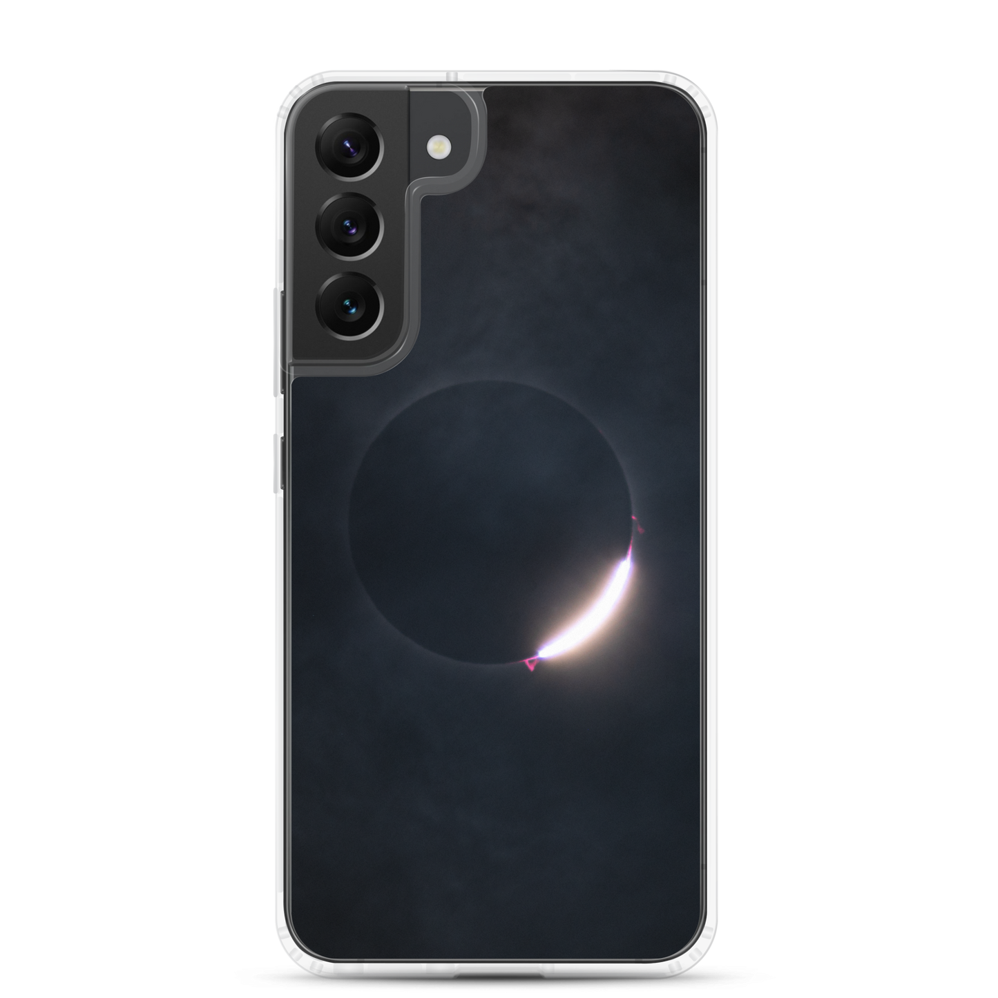 2024 Solar Eclipse Diamond Ring Samsung Clear Case - Protect Your Samsung Phone with Stellar Style 🌞🌙