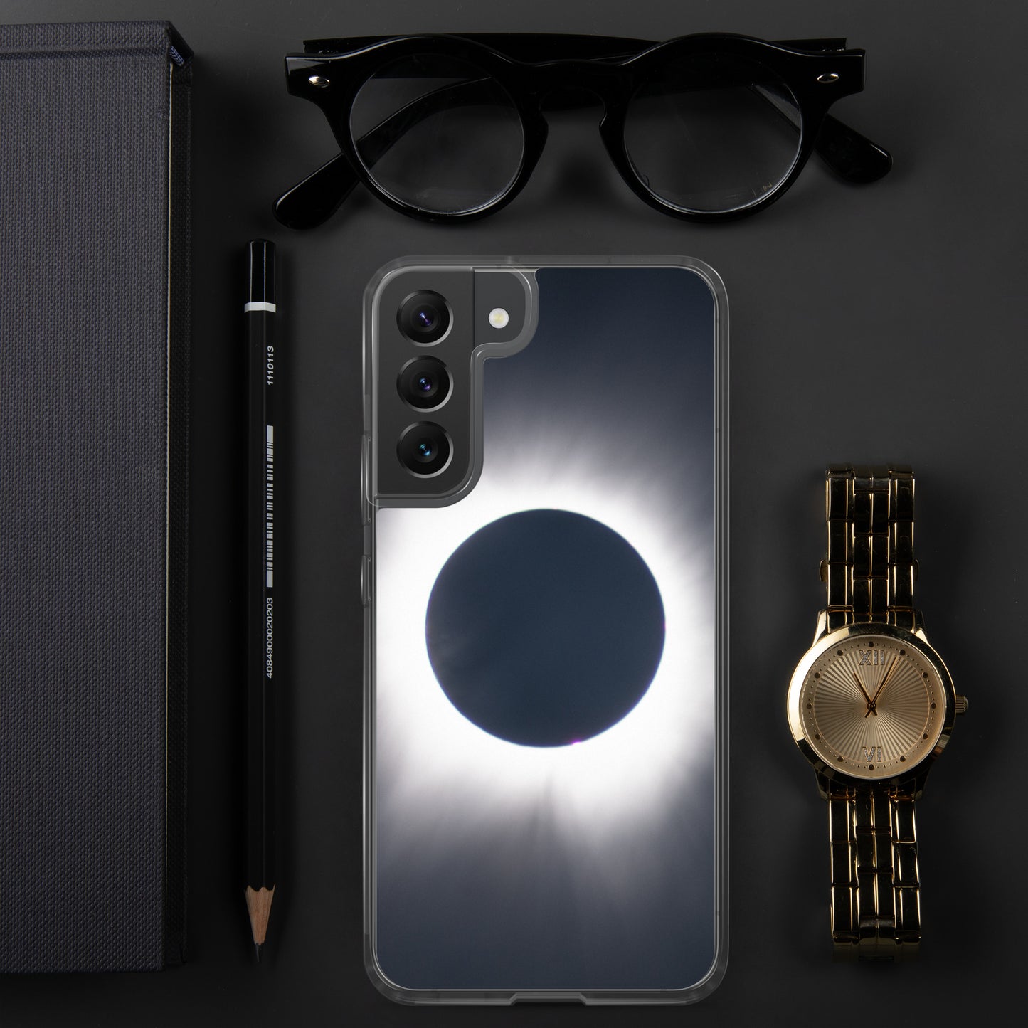 Samsung Phone Case of 2024 Solar Eclipse Totality - Protect Your Samsung Phone with Celestial TOTALITY! 🌞