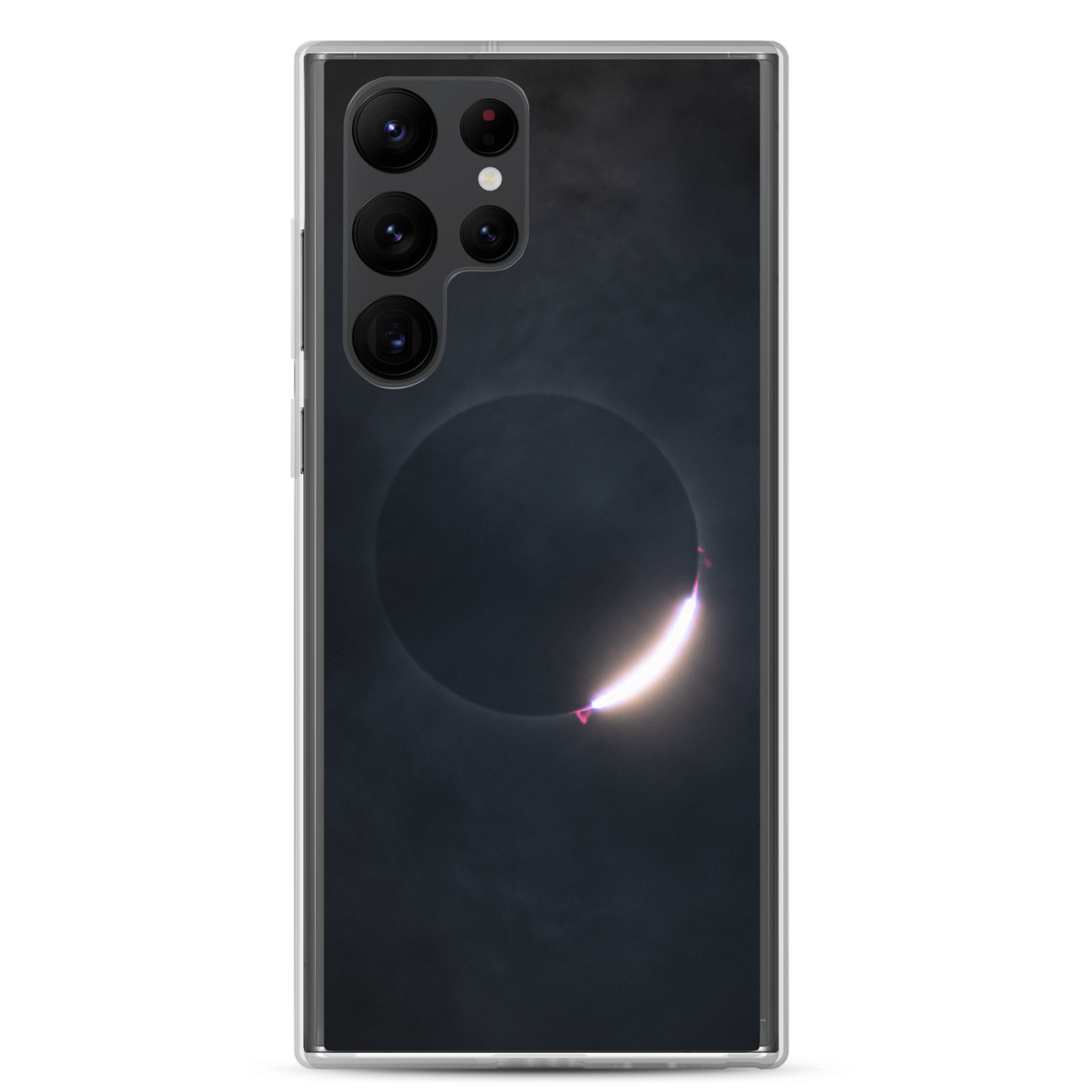 2024 Solar Eclipse Diamond Ring Samsung Clear Case - Protect Your Samsung Phone with Stellar Style 🌞🌙