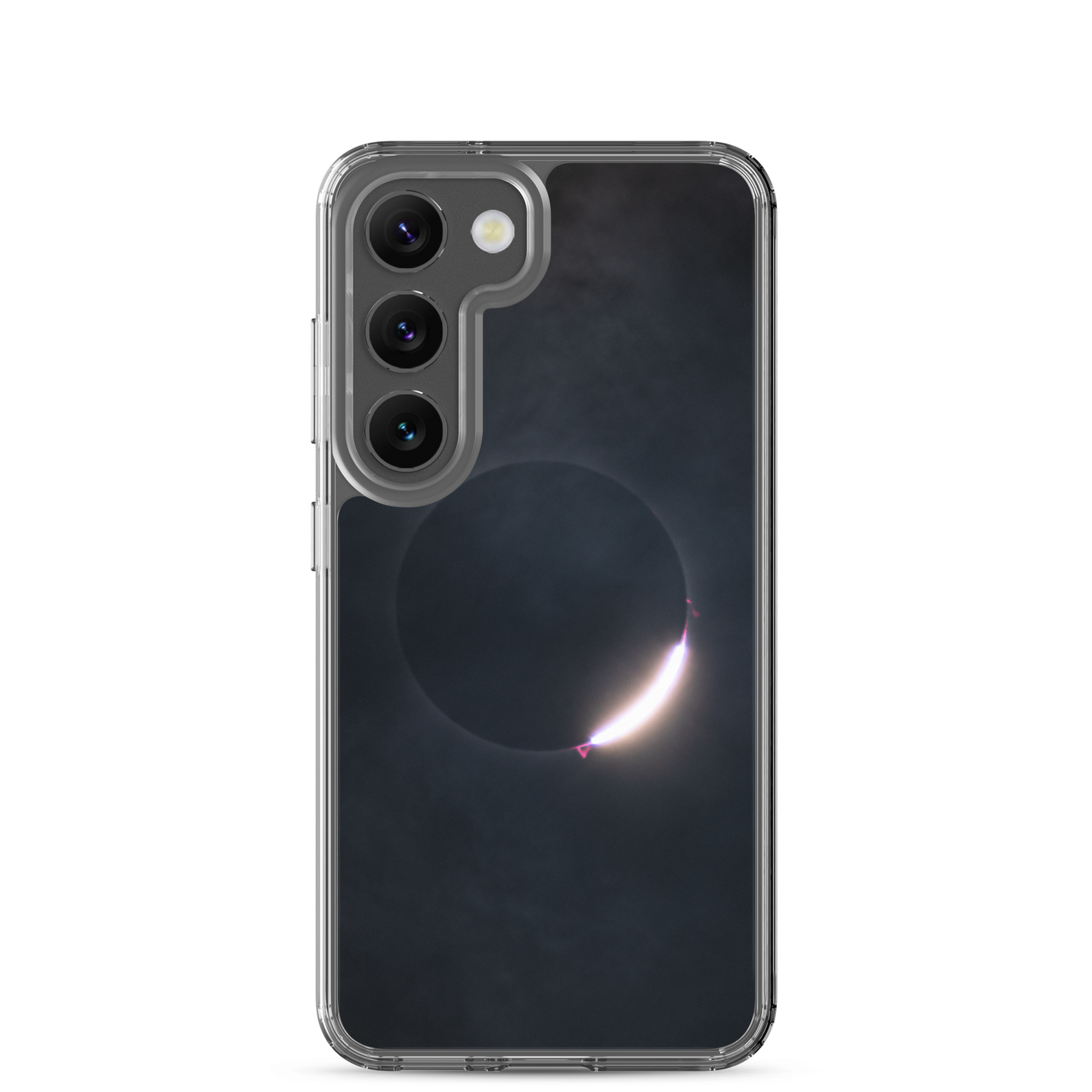 2024 Solar Eclipse Diamond Ring Samsung Clear Case - Protect Your Samsung Phone with Stellar Style 🌞🌙