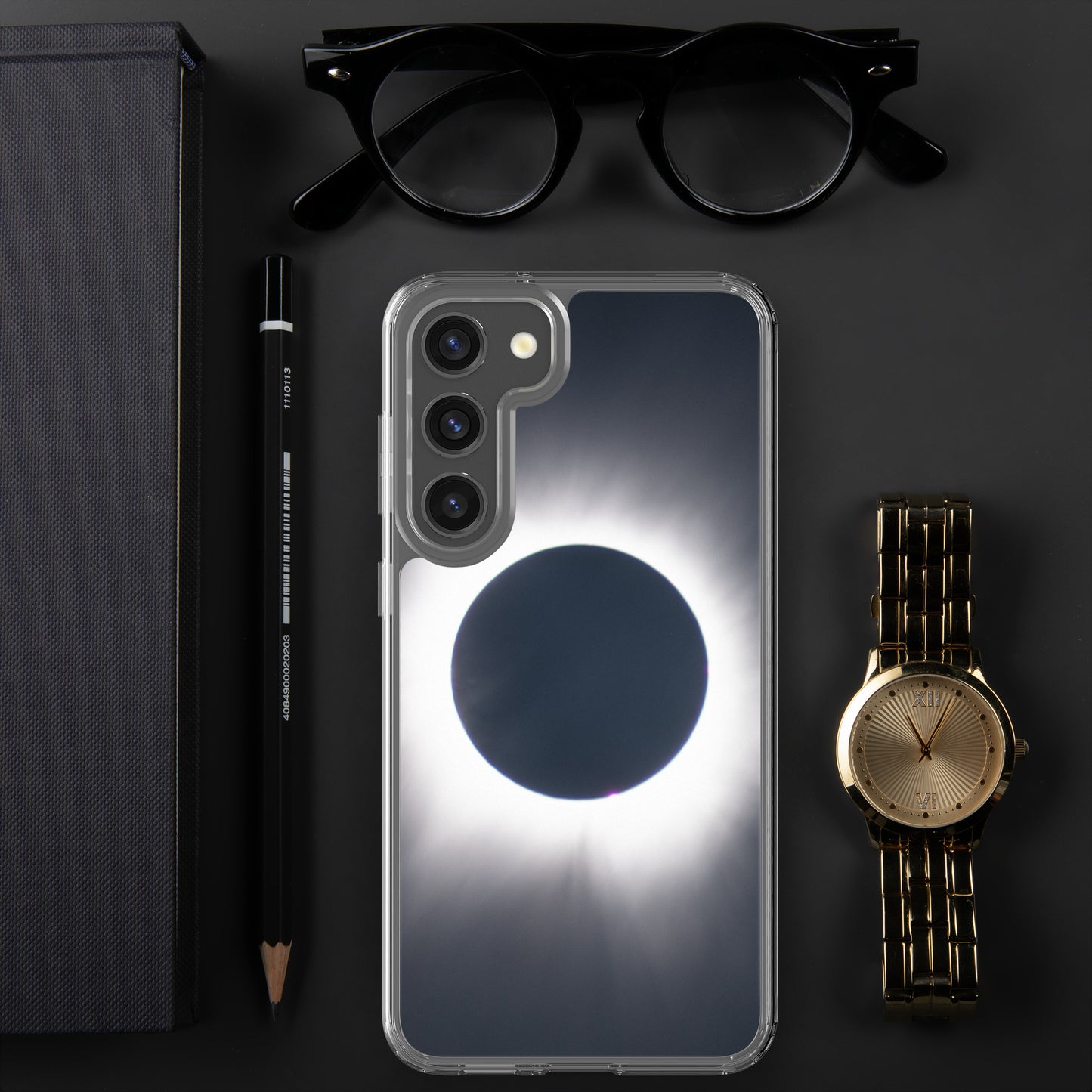 Samsung Phone Case of 2024 Solar Eclipse Totality - Protect Your Samsung Phone with Celestial TOTALITY! 🌞
