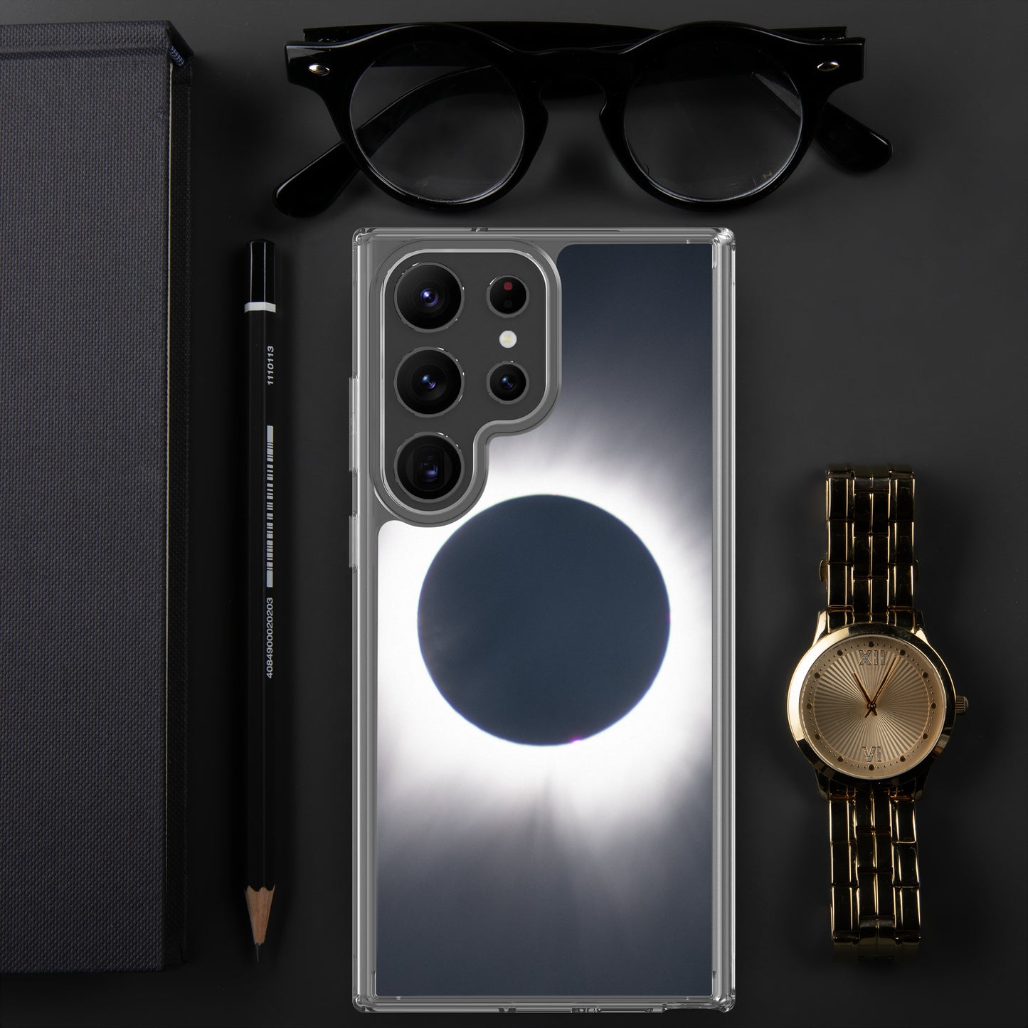 Samsung Phone Case of 2024 Solar Eclipse Totality - Protect Your Samsung Phone with Celestial TOTALITY! 🌞