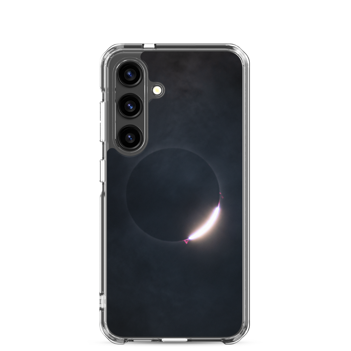 2024 Solar Eclipse Diamond Ring Samsung Clear Case - Protect Your Samsung Phone with Stellar Style 🌞🌙