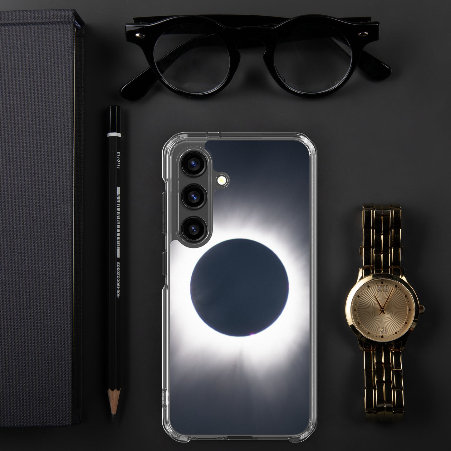Samsung Phone Case of 2024 Solar Eclipse Totality - Protect Your Samsung Phone with Celestial TOTALITY! 🌞