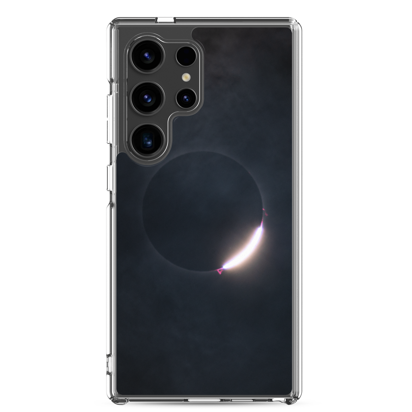 2024 Solar Eclipse Diamond Ring Samsung Clear Case - Protect Your Samsung Phone with Stellar Style 🌞🌙