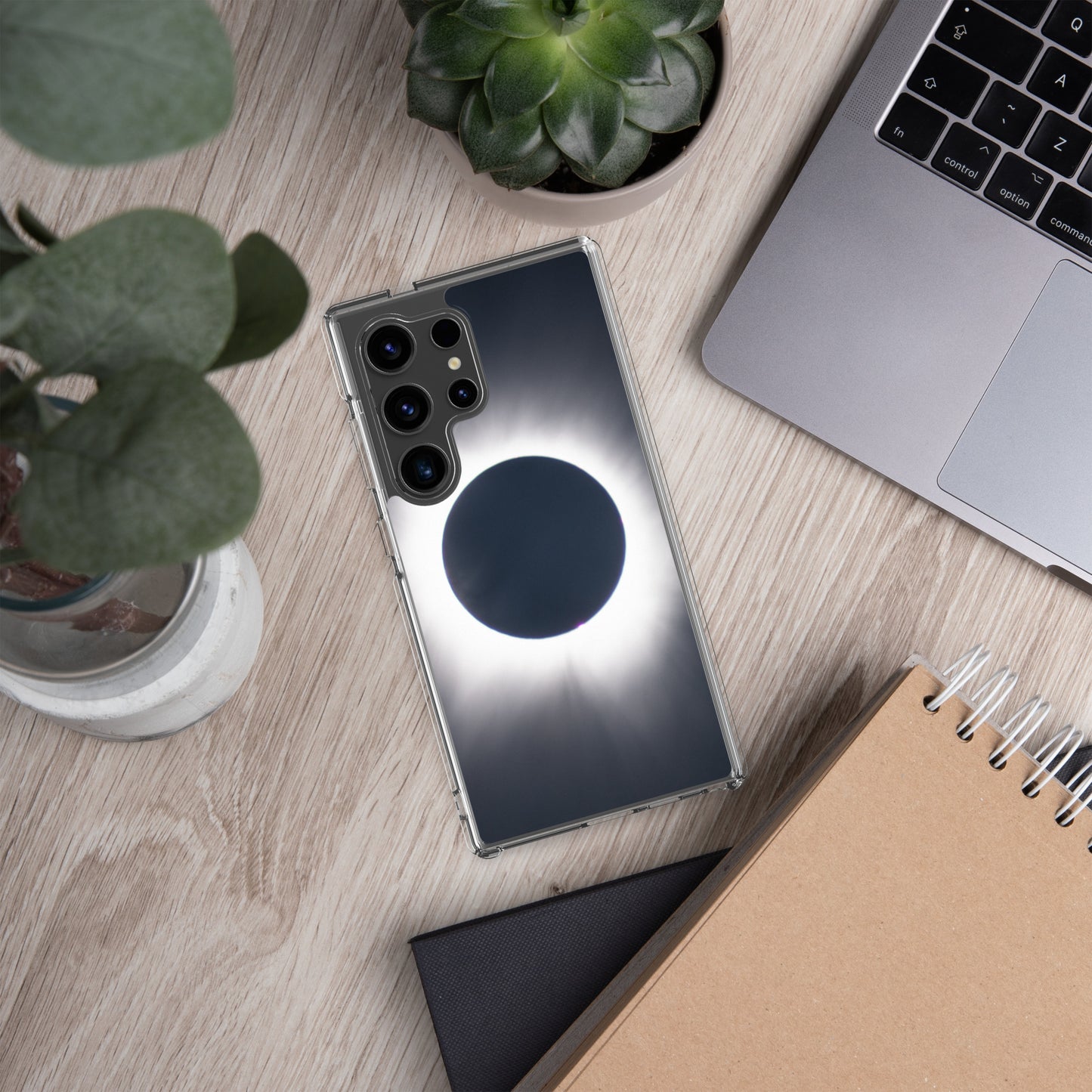 Samsung Phone Case of 2024 Solar Eclipse Totality - Protect Your Samsung Phone with Celestial TOTALITY! 🌞