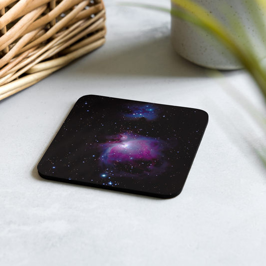 Orion Nebula Cosmic Coaster with Cork Backing
