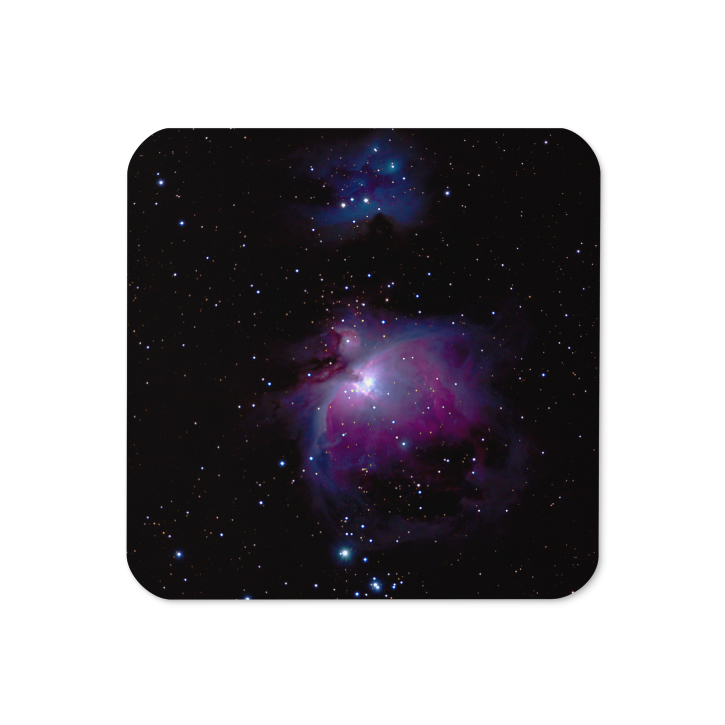 Orion Nebula Cosmic Coaster with Cork Backing