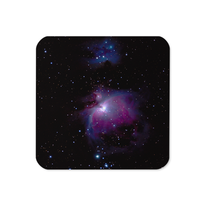 Orion Nebula Cosmic Coaster with Cork Backing