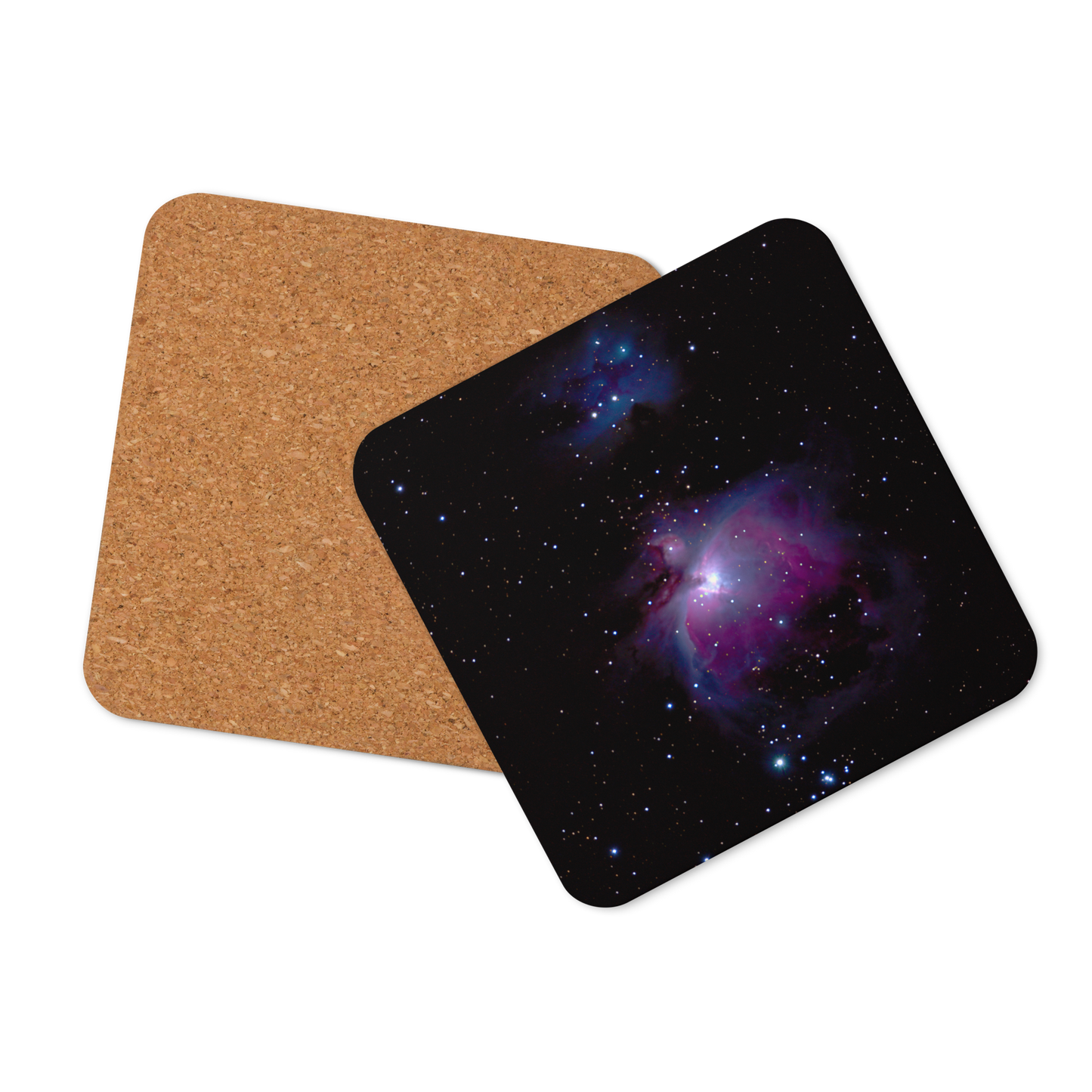 Orion Nebula Cosmic Coaster with Cork Backing