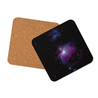 Orion Nebula Cosmic Coaster with Cork Backing