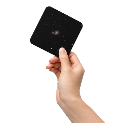 Whirlpool Galaxy Coaster with Cork Backing