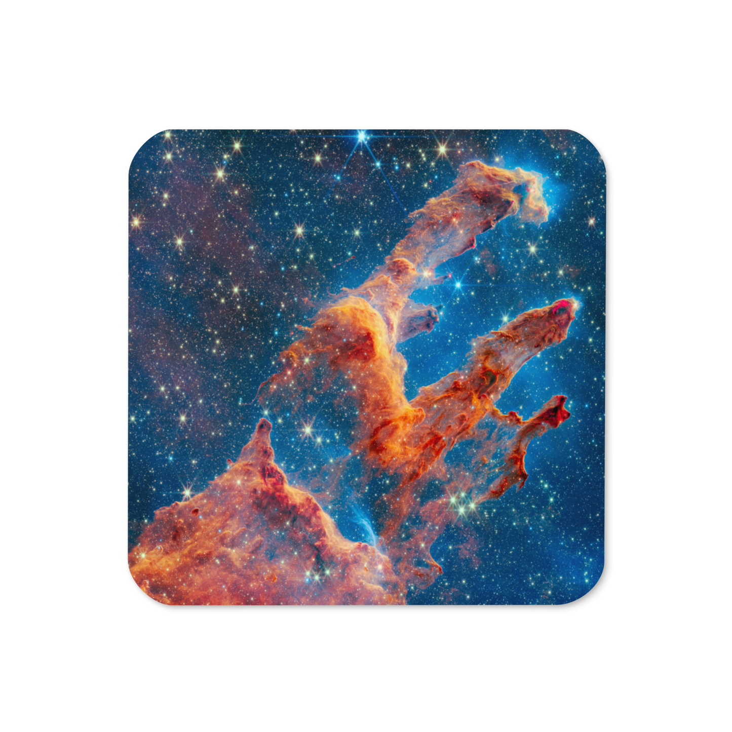 Celestial Elegance: James Webb's Pillars of Creation on Cork