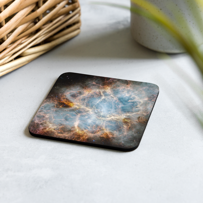 Crab Nebula from JWST Printed on a Coaster