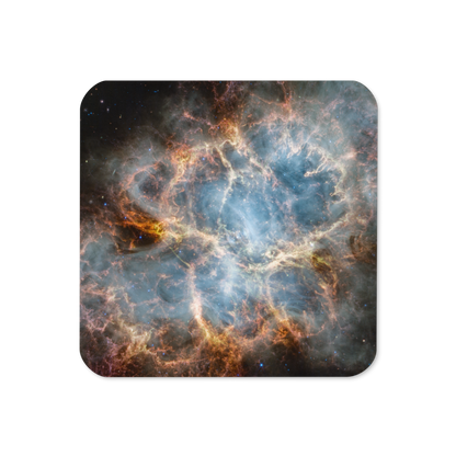 Crab Nebula from JWST Printed on a Coaster