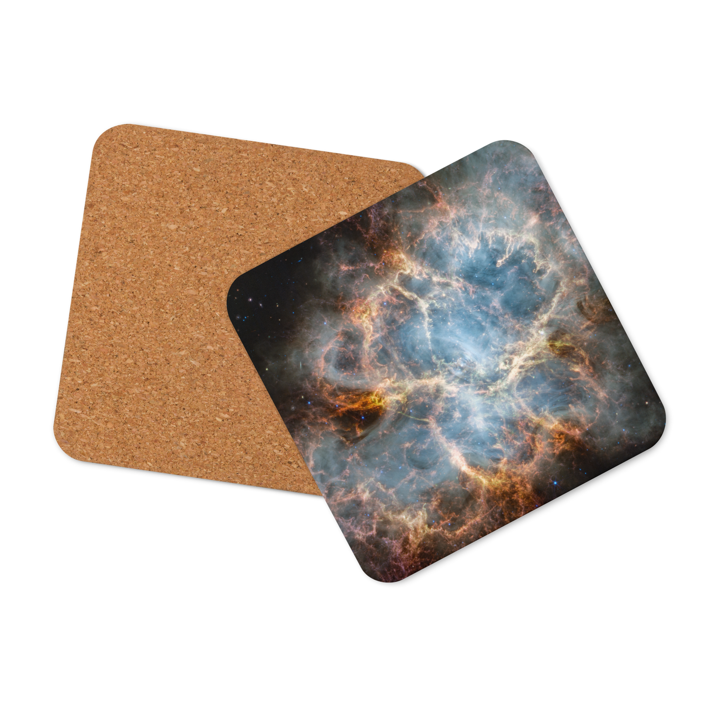 Crab Nebula from JWST Printed on a Coaster