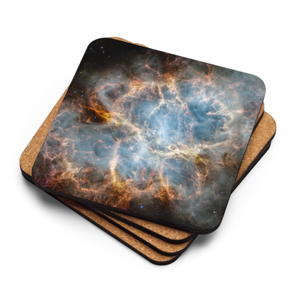 Crab Nebula from JWST Printed on a Coaster