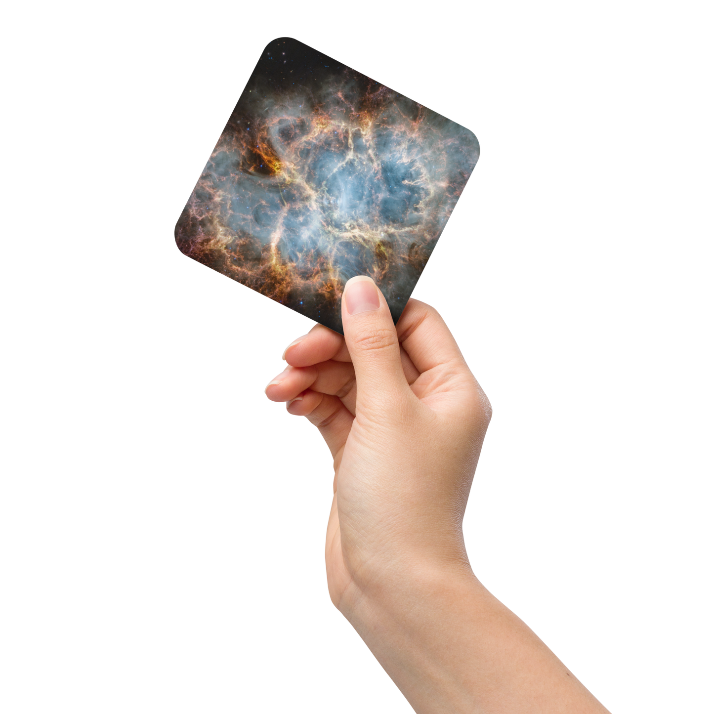 Crab Nebula from JWST Printed on a Coaster