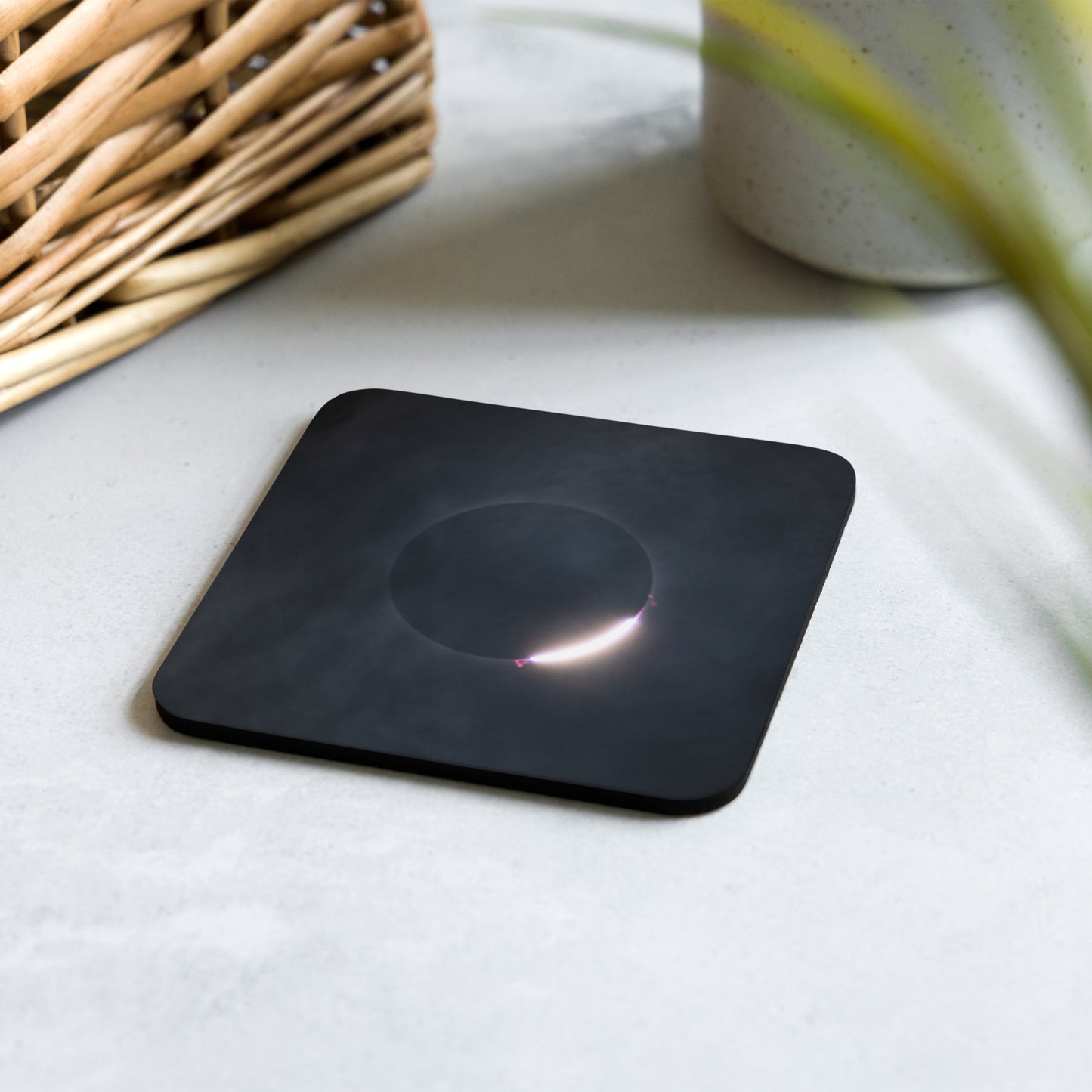 2024 Solar Eclipse Diamond Ring Coaster - Elegant Protection for Your Table 🌞💍