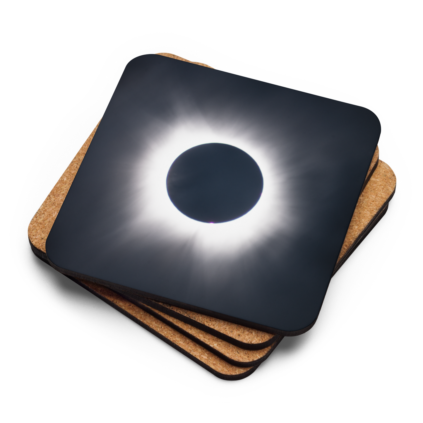 2024 Solar Eclipse Totality Coaster - Celestial Protection for Your Table 🌞🌑