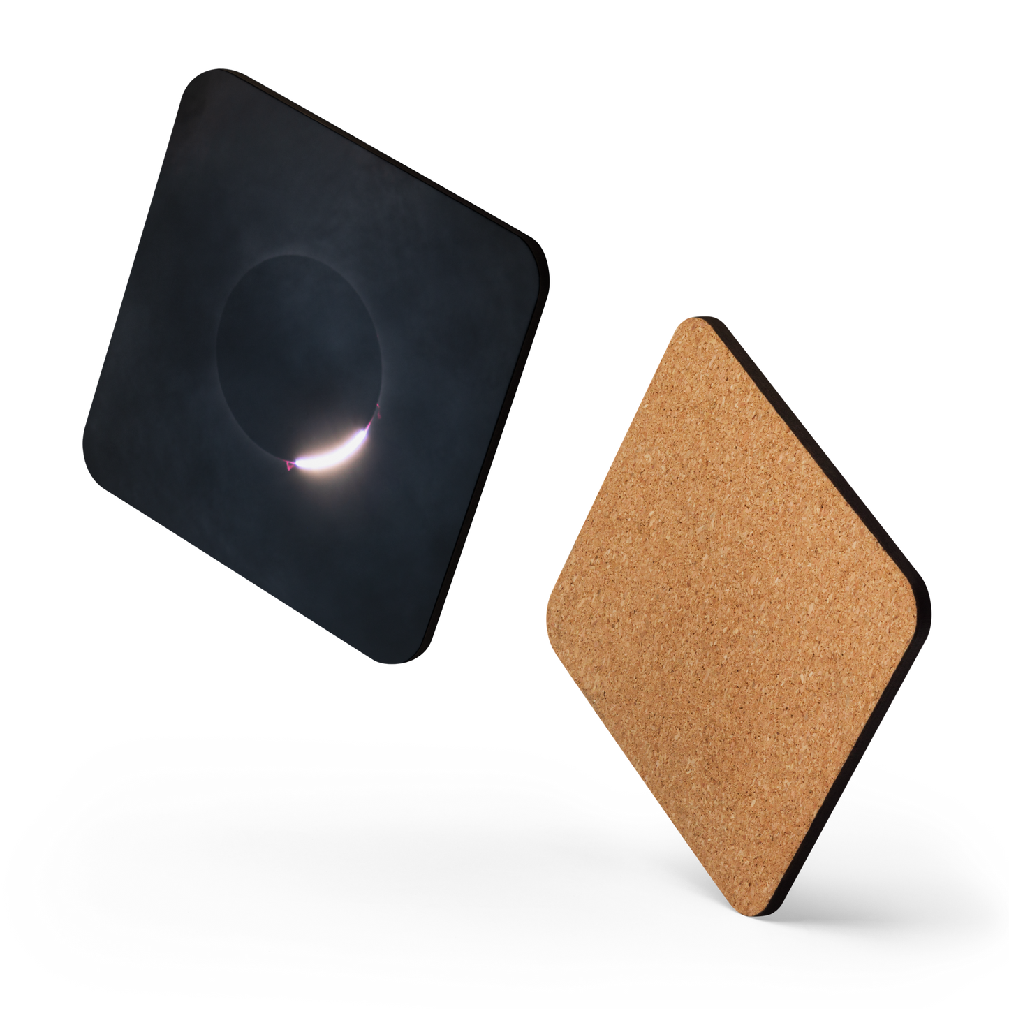 2024 Solar Eclipse Diamond Ring Coaster - Elegant Protection for Your Table 🌞💍